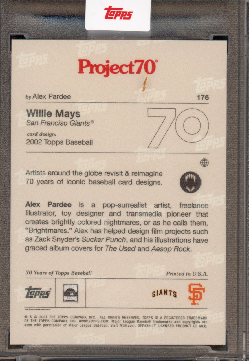 2021 Topps Project 70 Willie Mays Alex Pardee 176