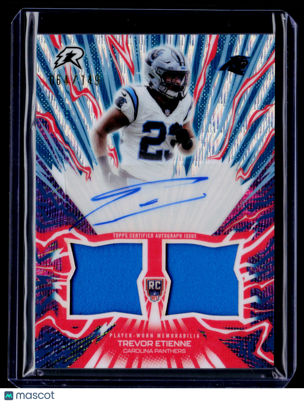 2025 Topps Resurgence Trevor Etienne Rookie Patch Auto RPA 64/149
