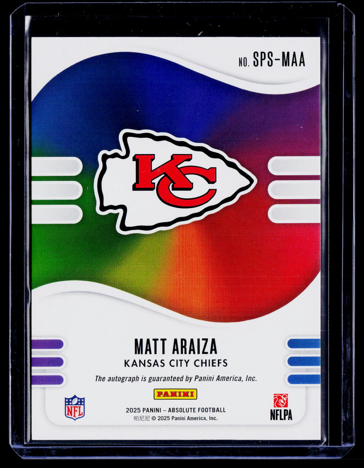 2025 Absolute Matt Araiza Purple Spectrum Signatures Auto 2/5