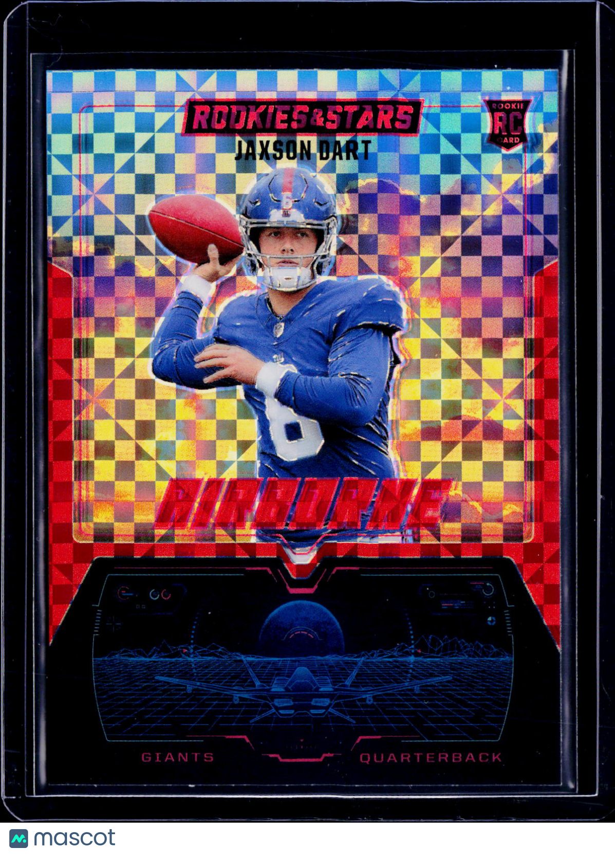 2025 Rookies & Stars Jaxson Dart Airborne Red Plaid