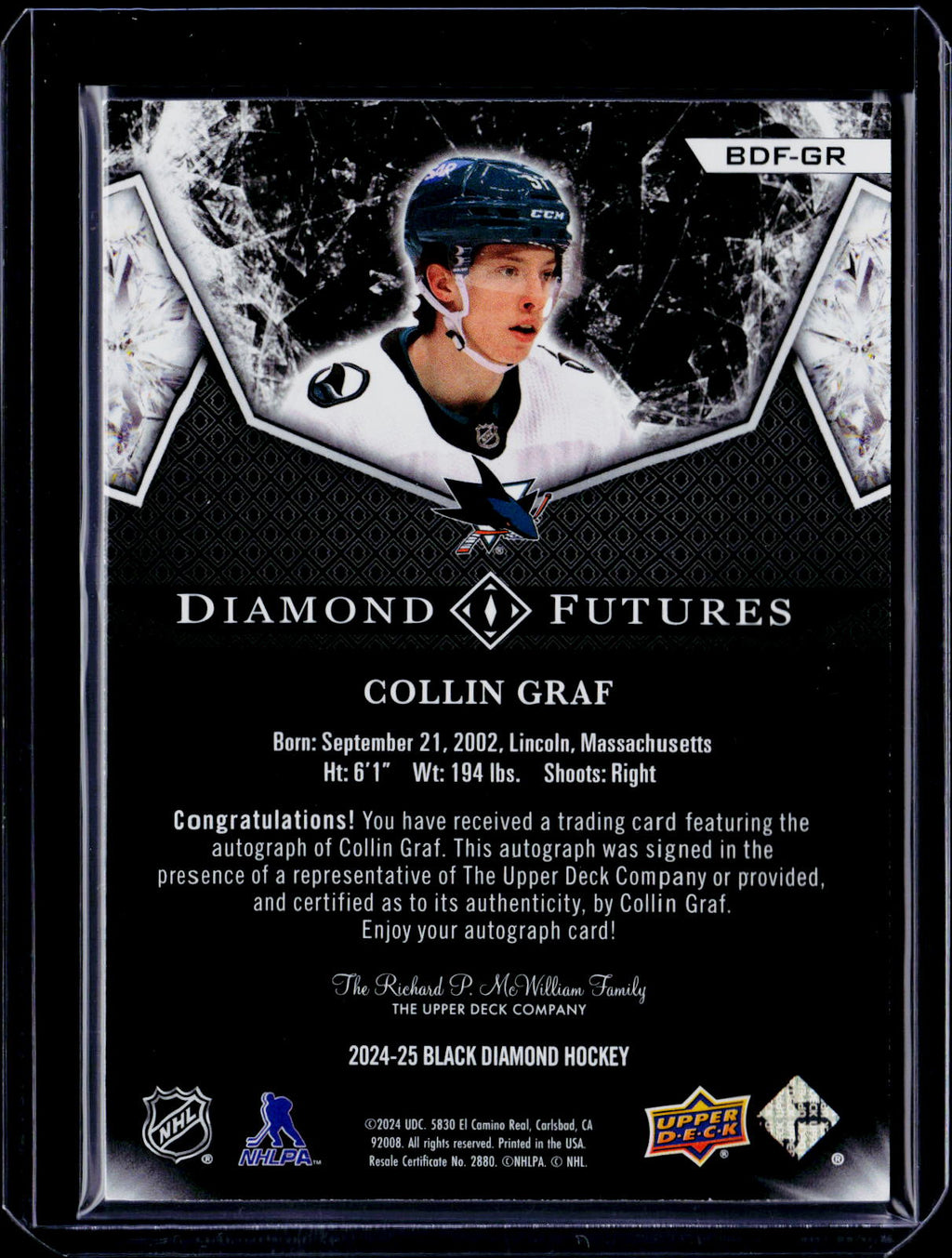 2024 Black Diamond Collin Graff Auto 60/99