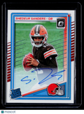 2025 Donruss Optic Shedeur Sanders Rookie Auto 219/350 RC