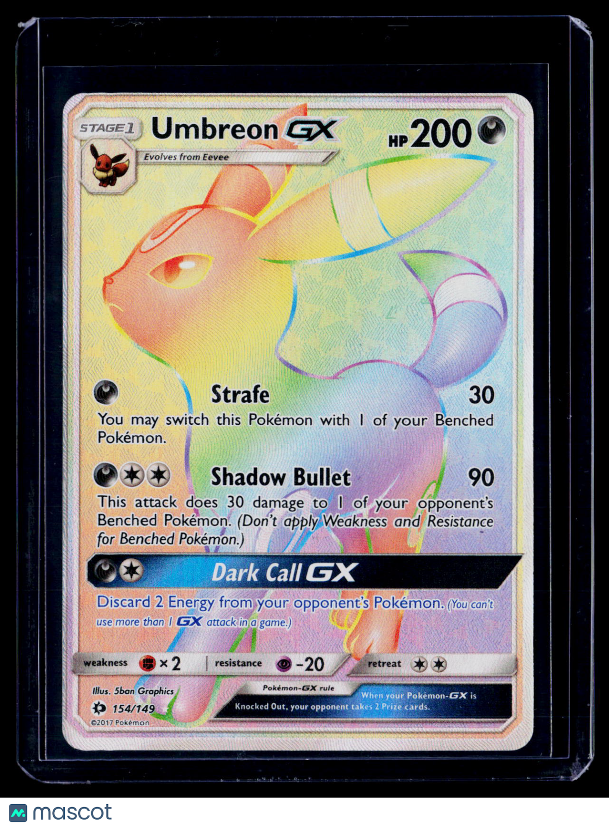 Pokemon Umbreon GX