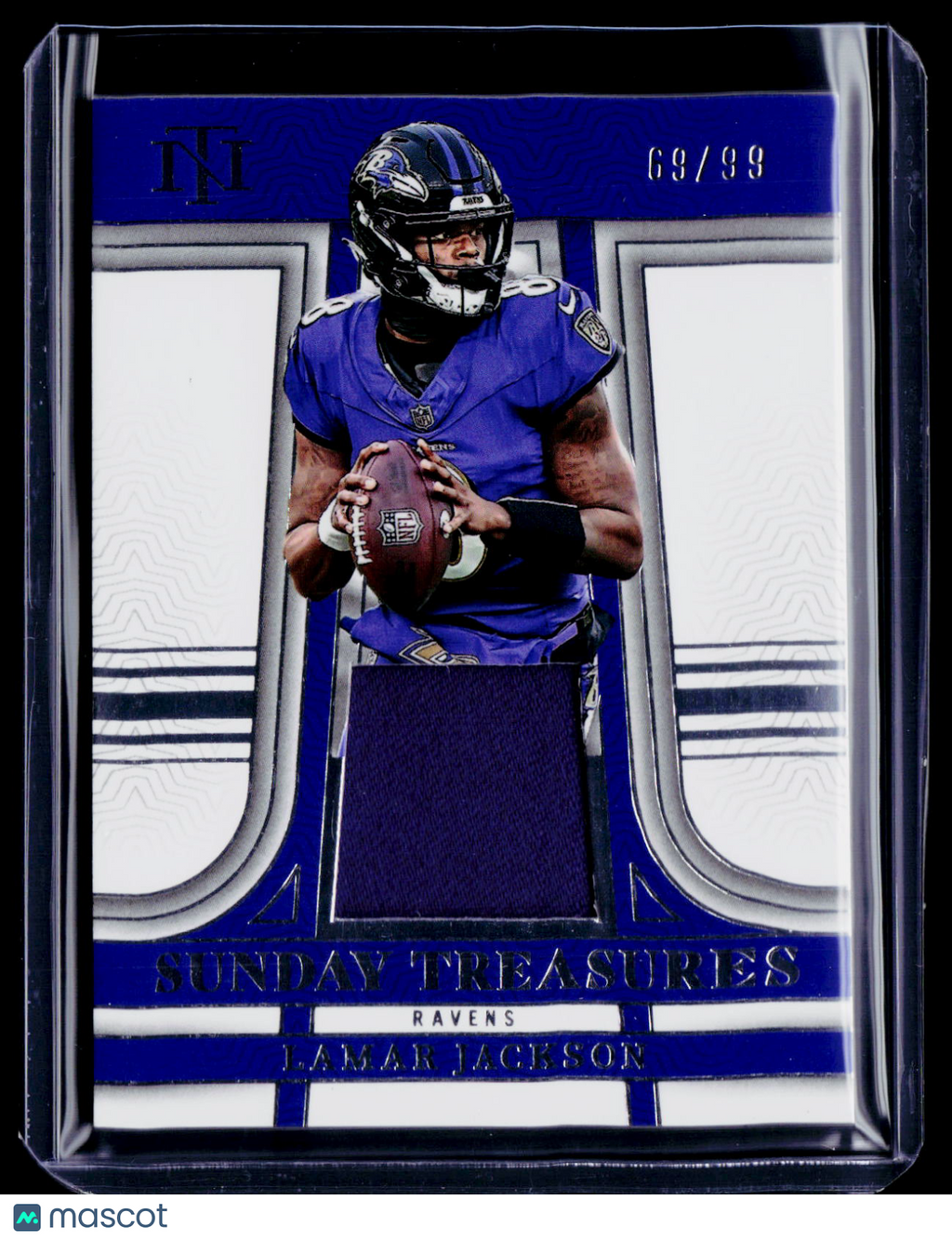 2023 National Treasures Lamar Jackson Sunday Treasures Patch 69/99