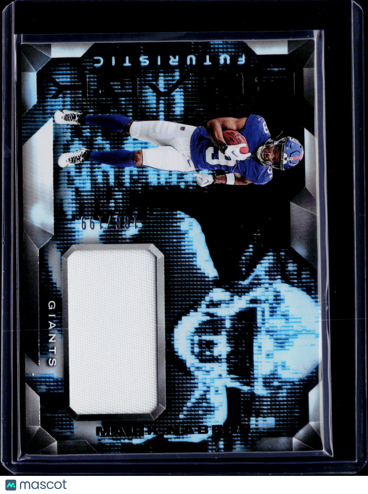2024 Panini Black Malik Nabers Futuristic Patch /199