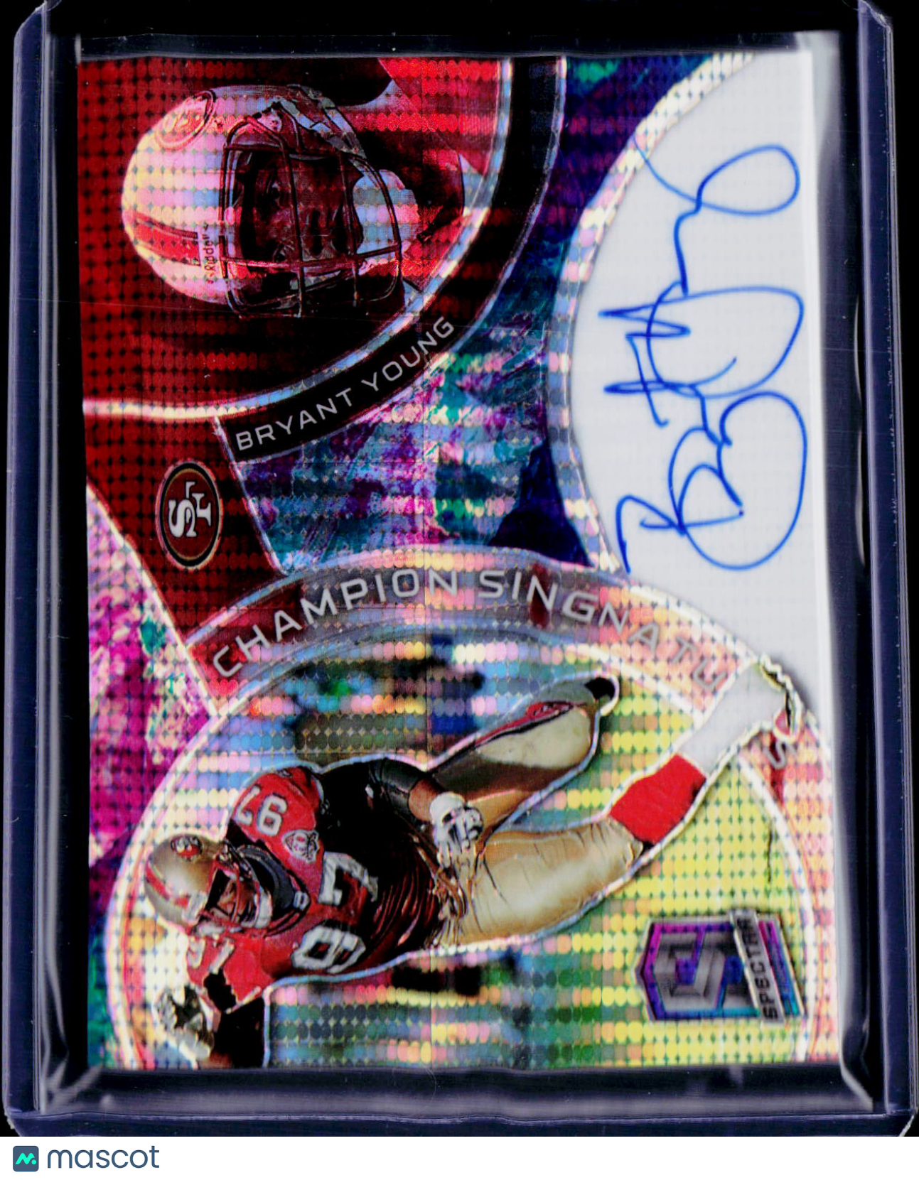 2023 Spectra Bryant Young Champion Signatures Celestial Prizm /99