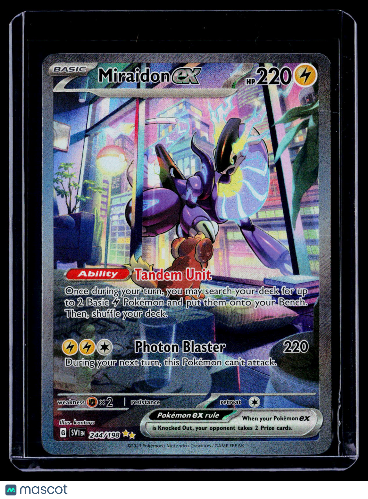 Pokemon Miraidon Ex 244 198