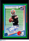 2025 Donruss Shedeur Sanders Green Press Proof Auto