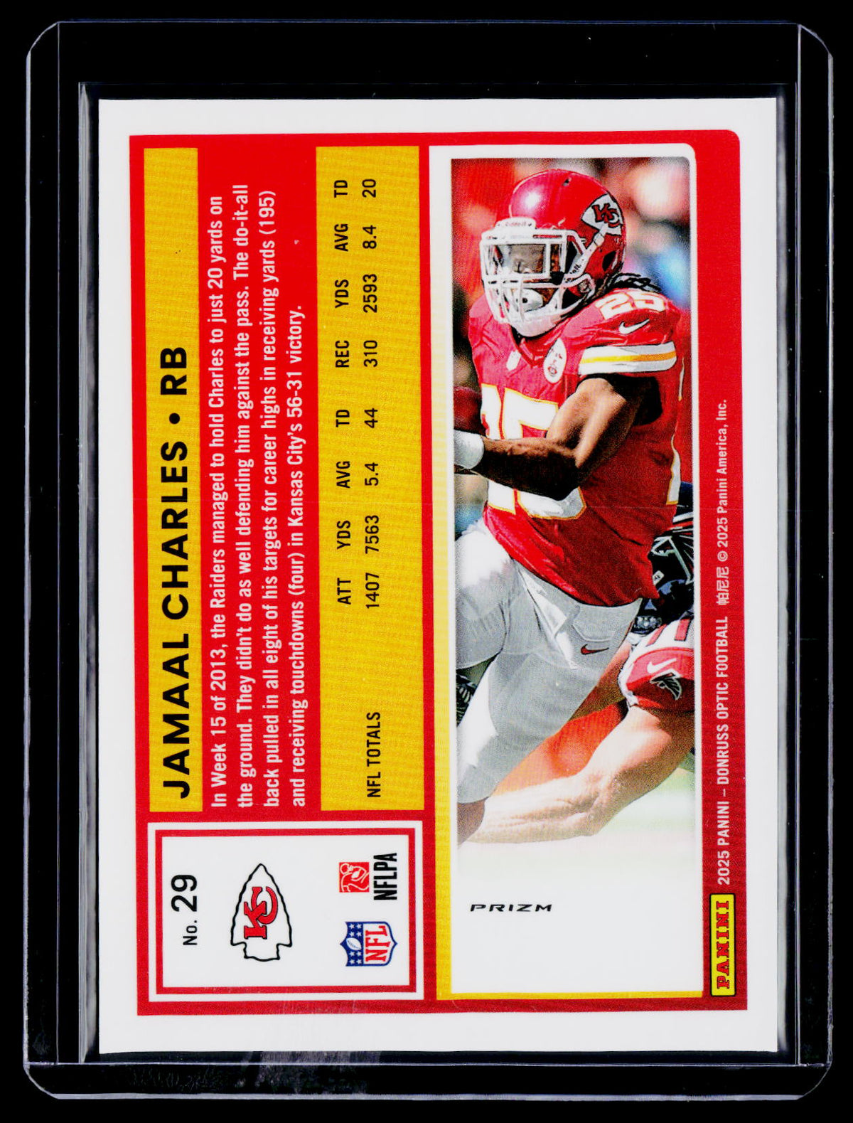 2025 Donruss Optic Jamaal Charles Rocket Emoji
