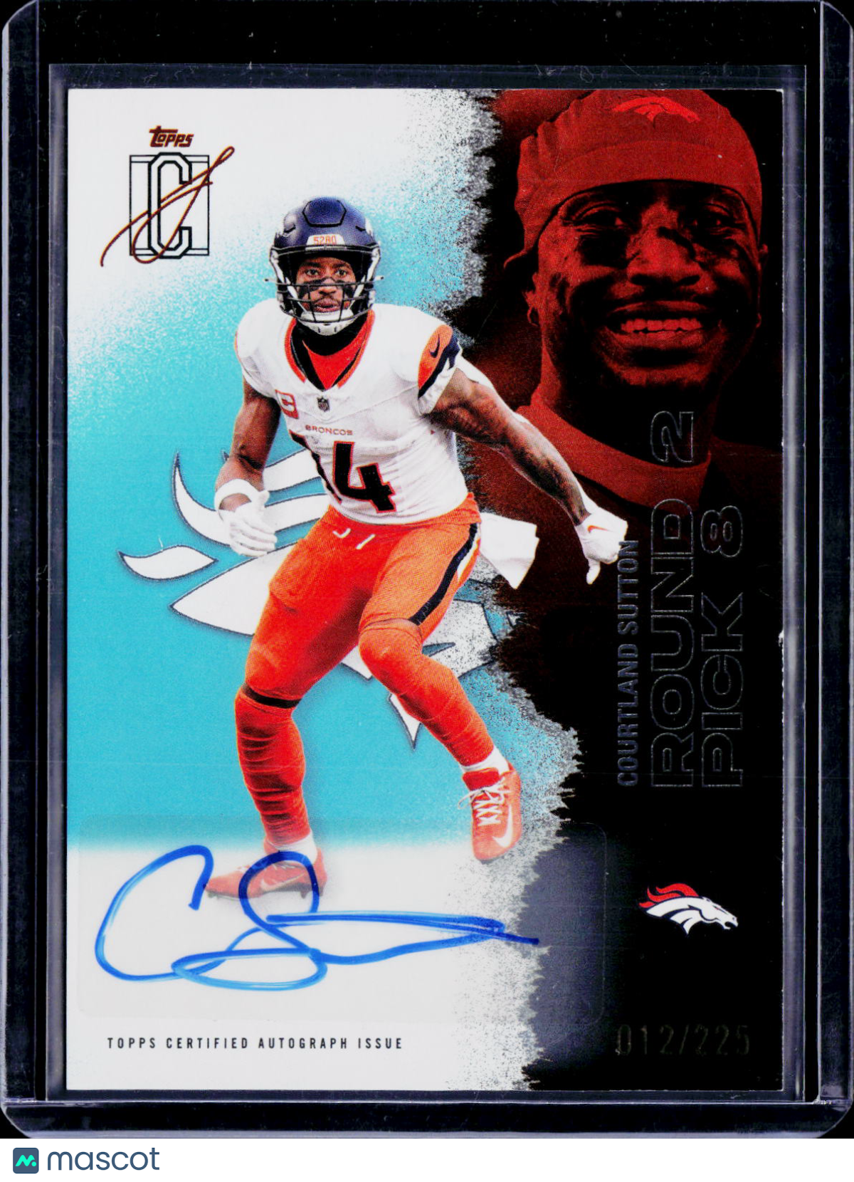 2025 Topps Signature Class Courtland Sutton Teal Auto /225