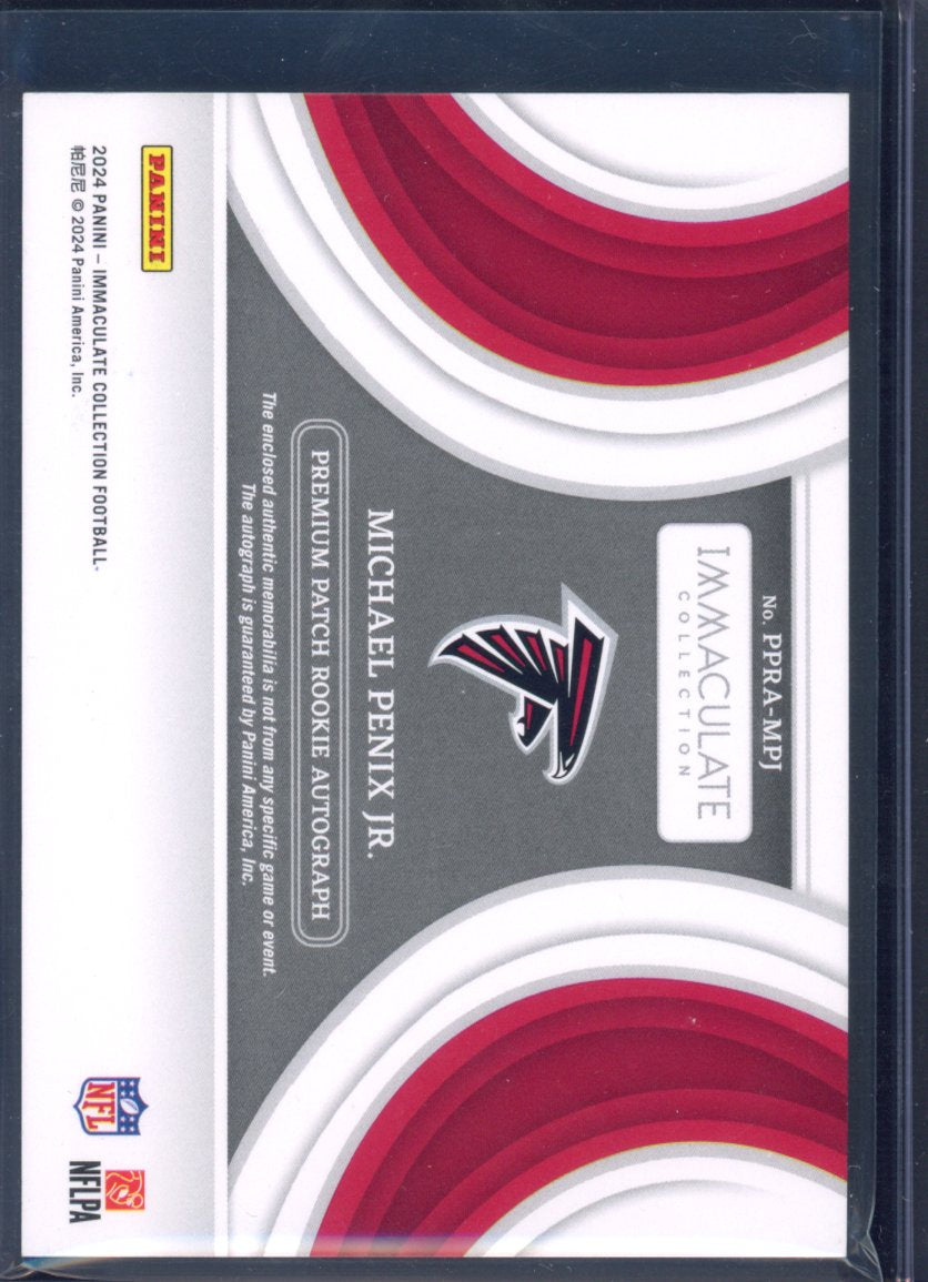 2024 Immaculate Michael Penix Jr. Rookie Patch Auto 04/99 RC