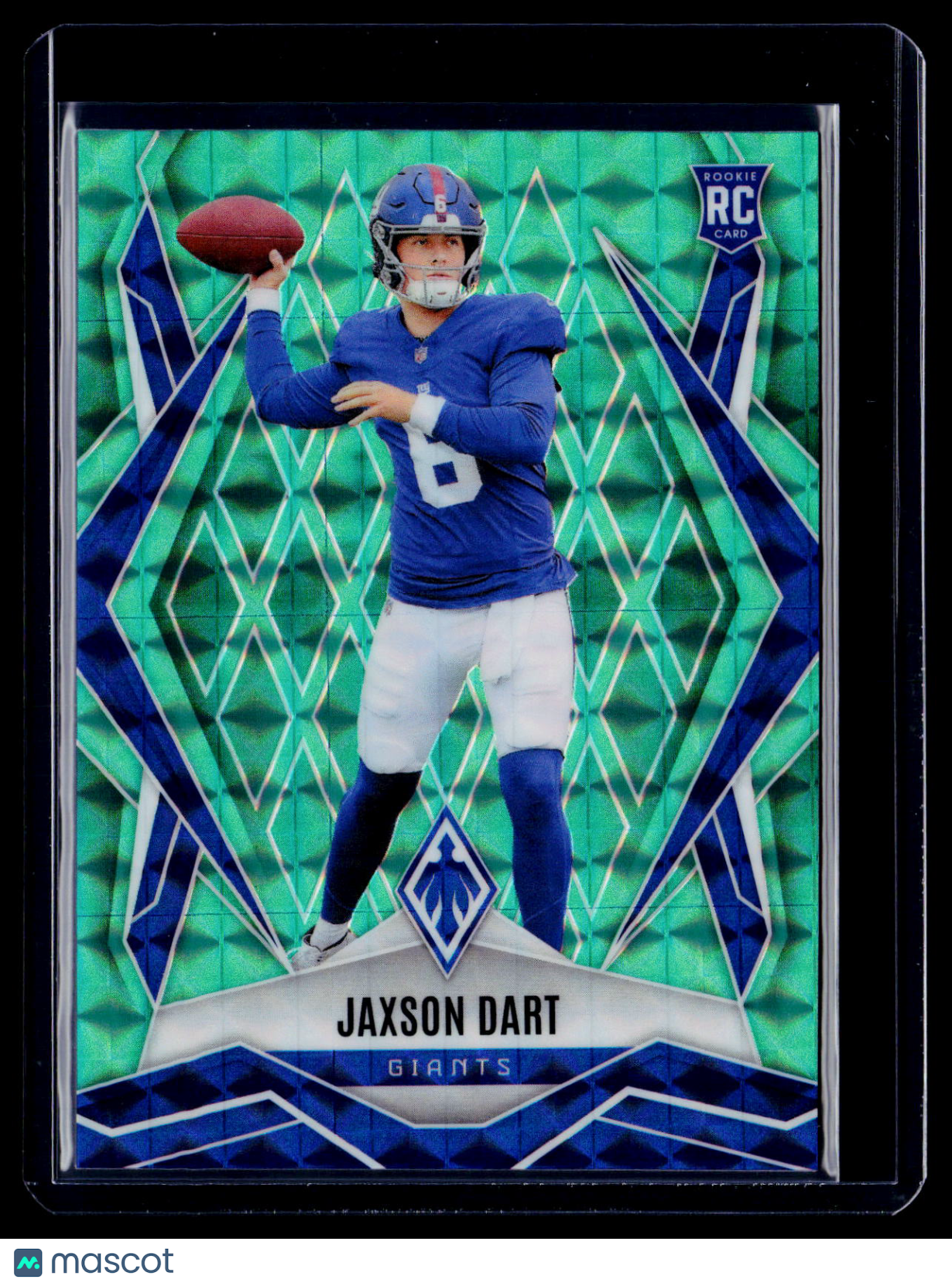 2025 Phoenix Jaxson Dart Rookie Teal Pyramids 100/225 RC