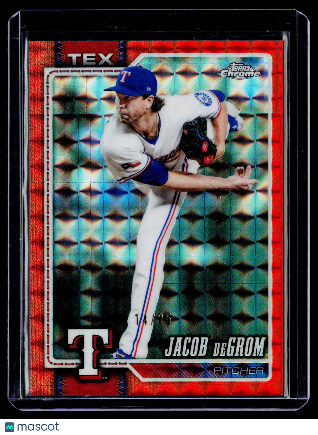 2026 Topps Chrome Jacob DeGrom Orange Geometric 14/25