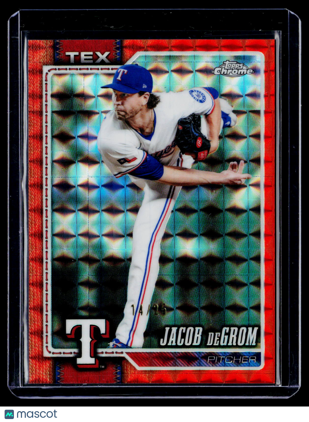 2026 Topps Chrome Jacob DeGrom Orange Geometric 14/25