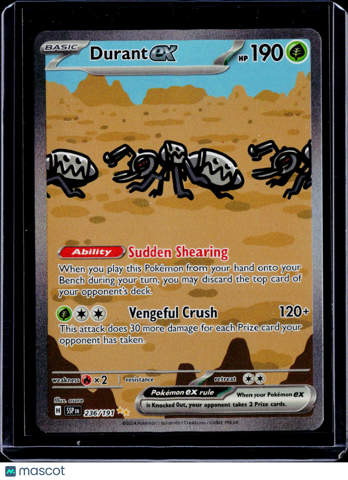 Pokemon Durant ex 236 191