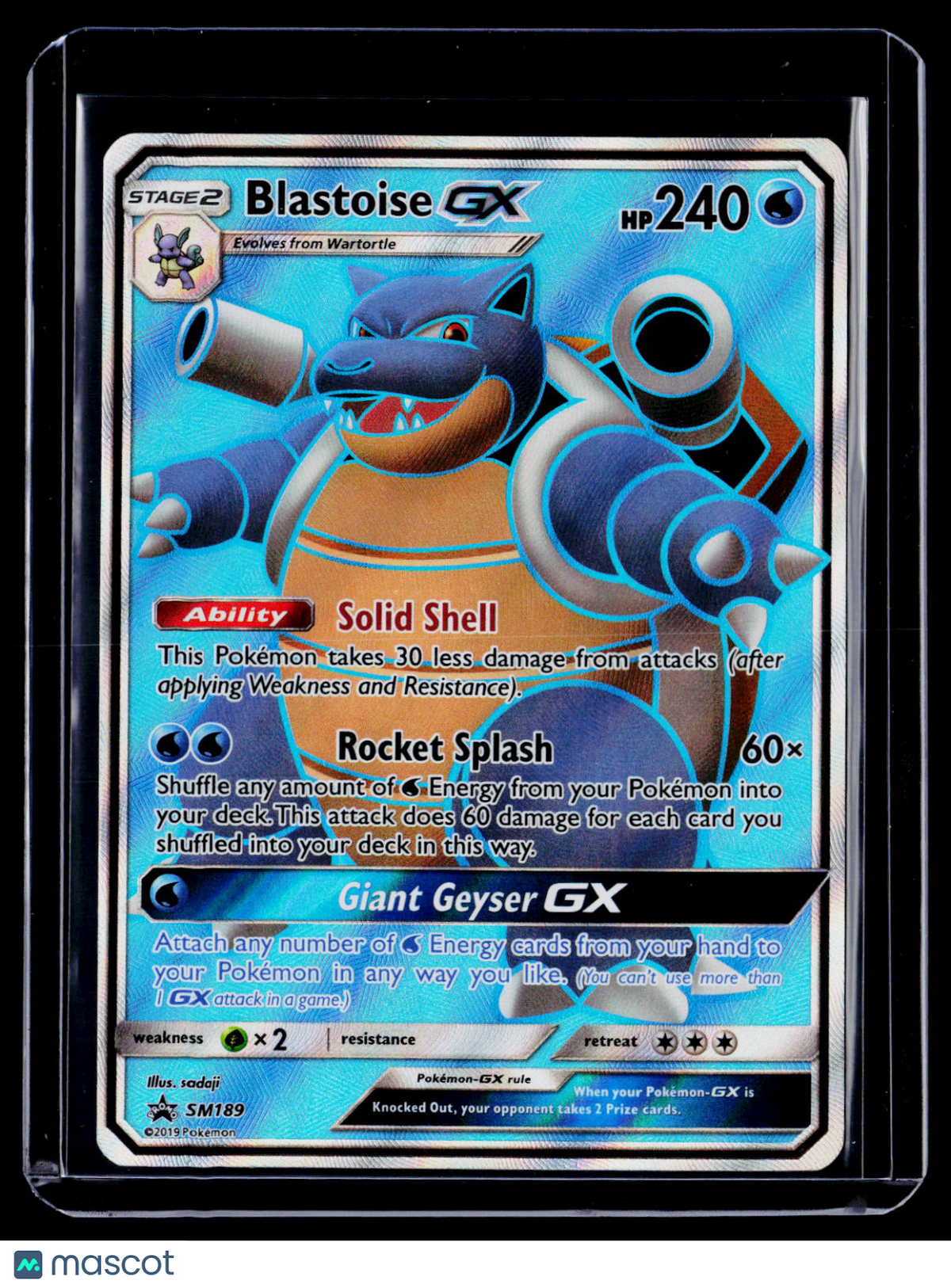 Pokemon Blastoise GX SM189 Promo