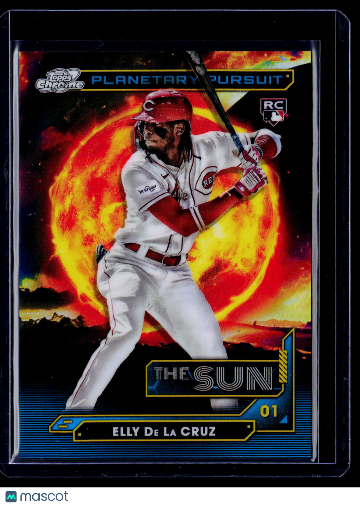 2024 Topps Chrome Cosmic Elly De La Cruz Rookie Planetary Pursuit Sun RC
