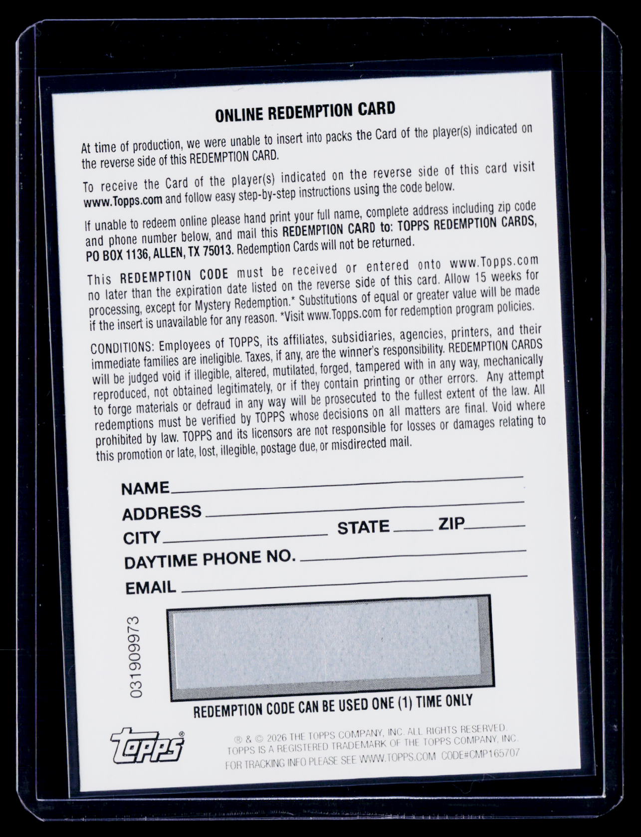 2025 Signature Class CJ Stroud Chrome Auto Base Unused Redemption