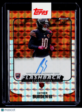 2025 Topps Finest Luther Burden III Rookie Orange Geometric Flashback Auto 19/25 RC
