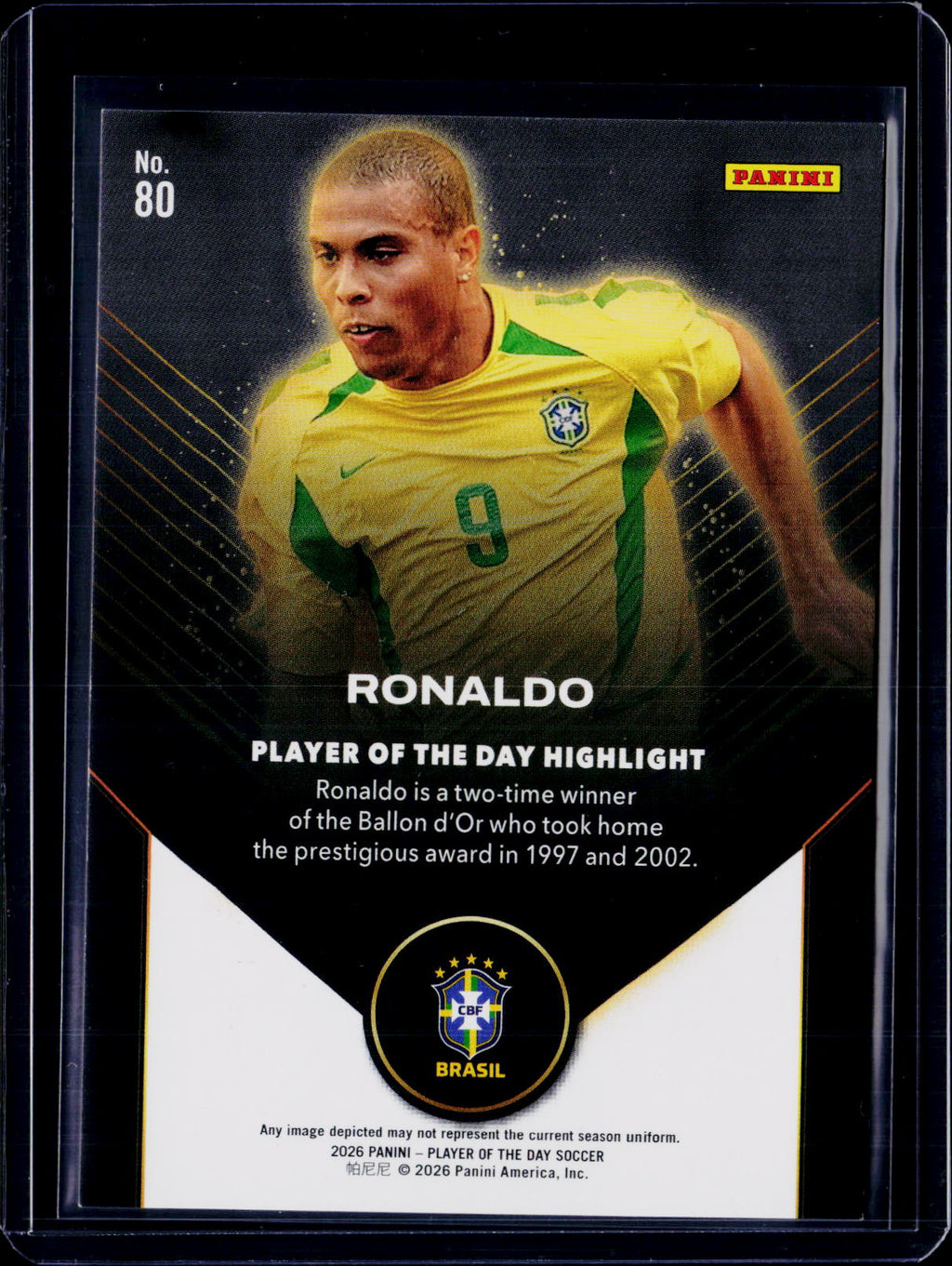 2026 Panini Player Of The Day Ronaldo Gold /50