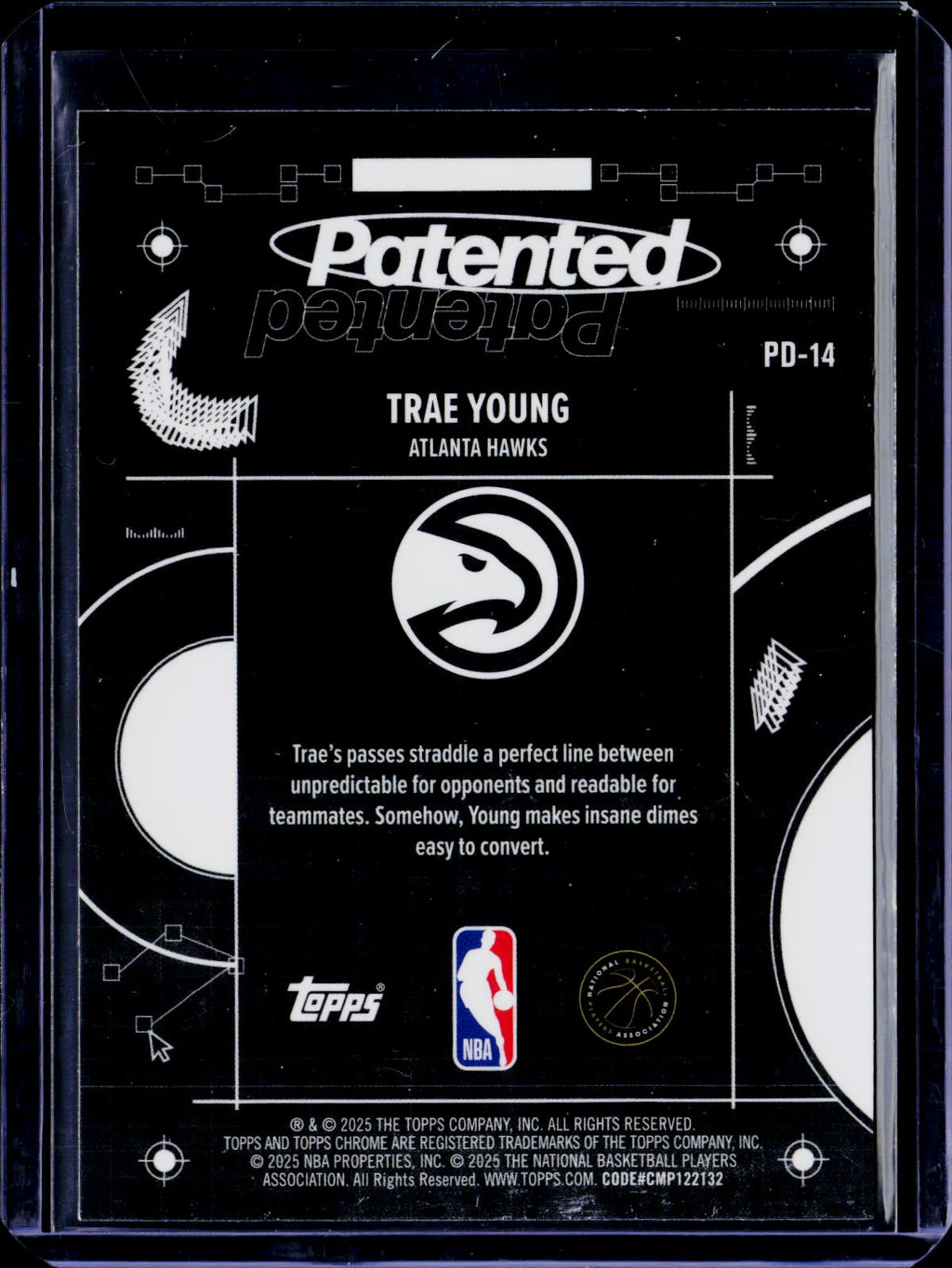 2025-26 Topps Chrome Trae Young Patented