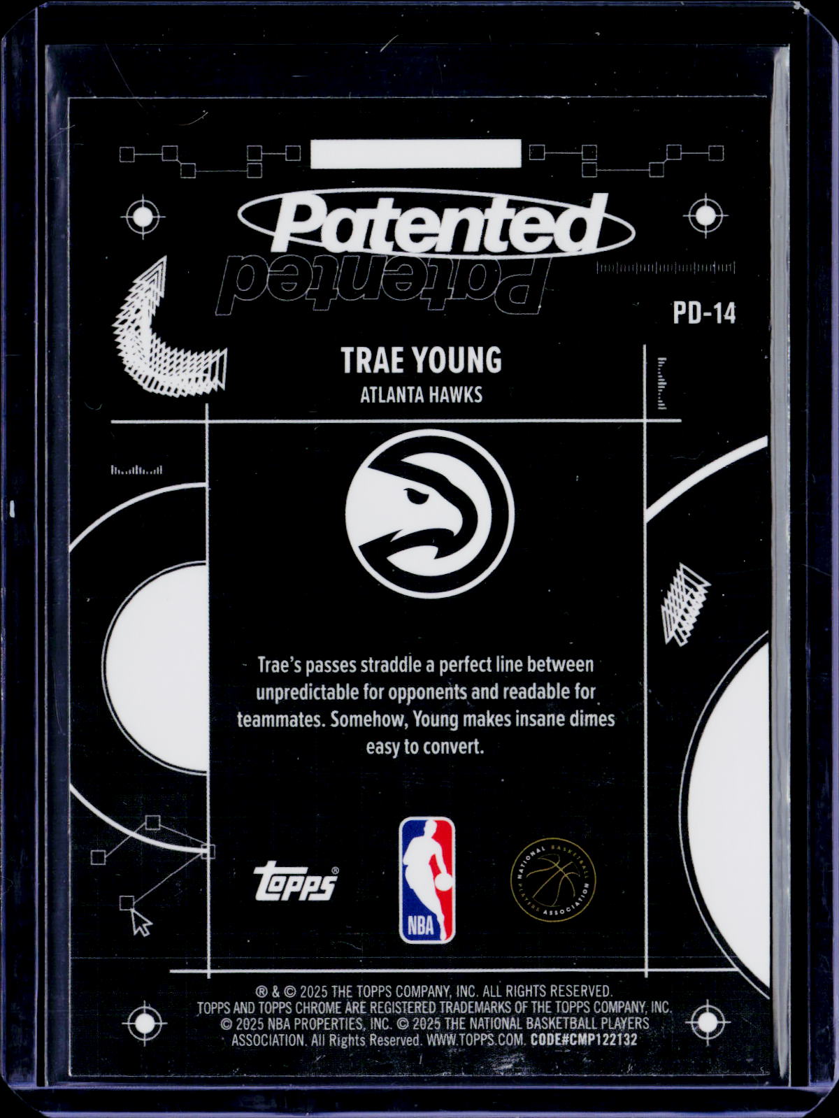 2025-26 Topps Chrome Trae Young Patented