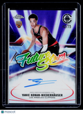 2025 Topps Chrome Update Yanic Konan-Niederhauser Purple Ref Future Stars Auto 42/75 RC