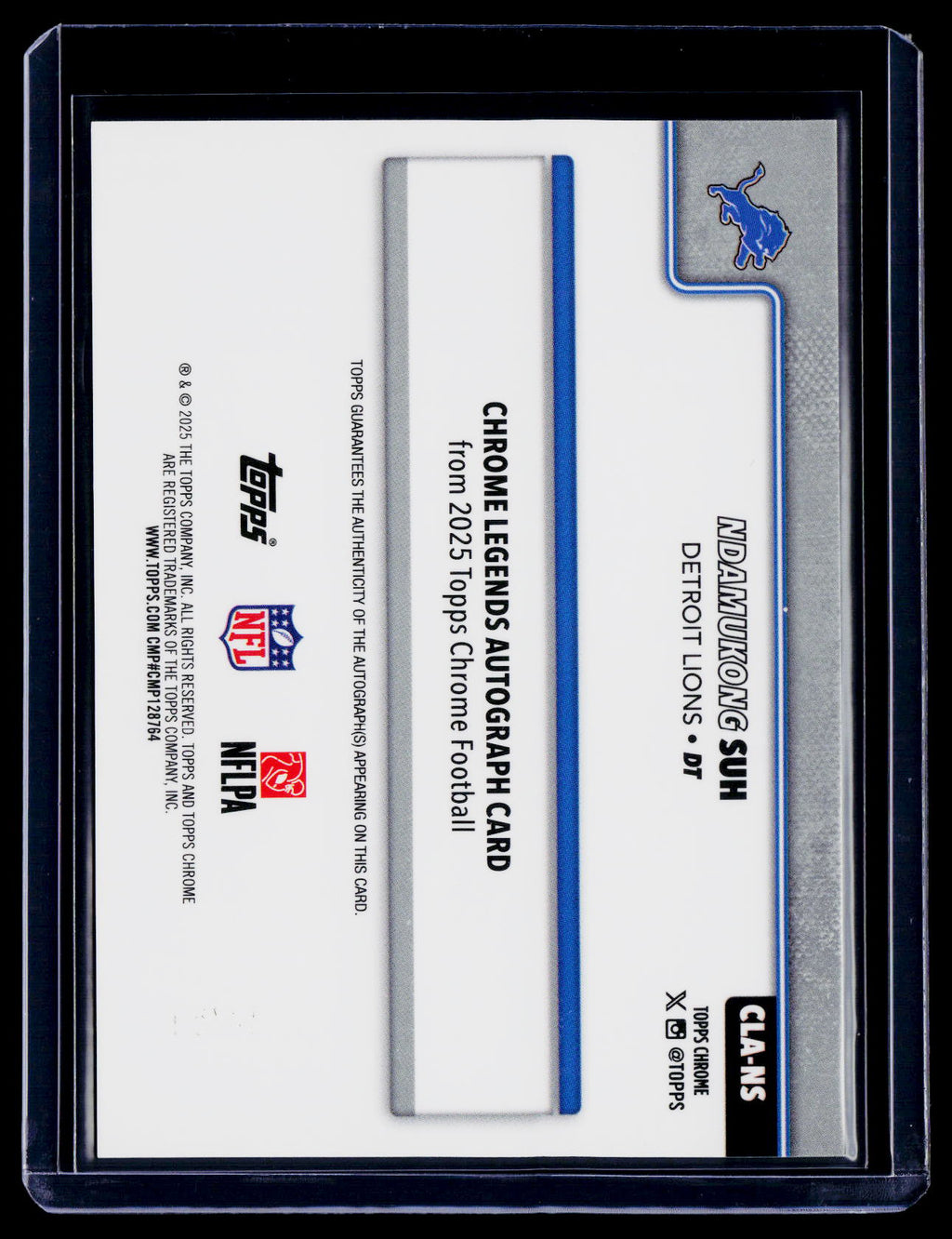 2025 Topps Chrome Ndamukong Suh Gold Auto 43/50