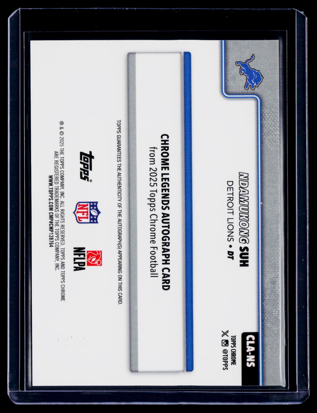 2025 Topps Chrome Ndamukong Suh Gold Auto 43/50
