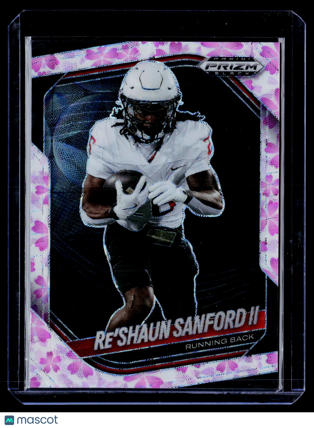 2025 Prizm Black Re'Shaun Sanford II Cherry Blossom 3/20