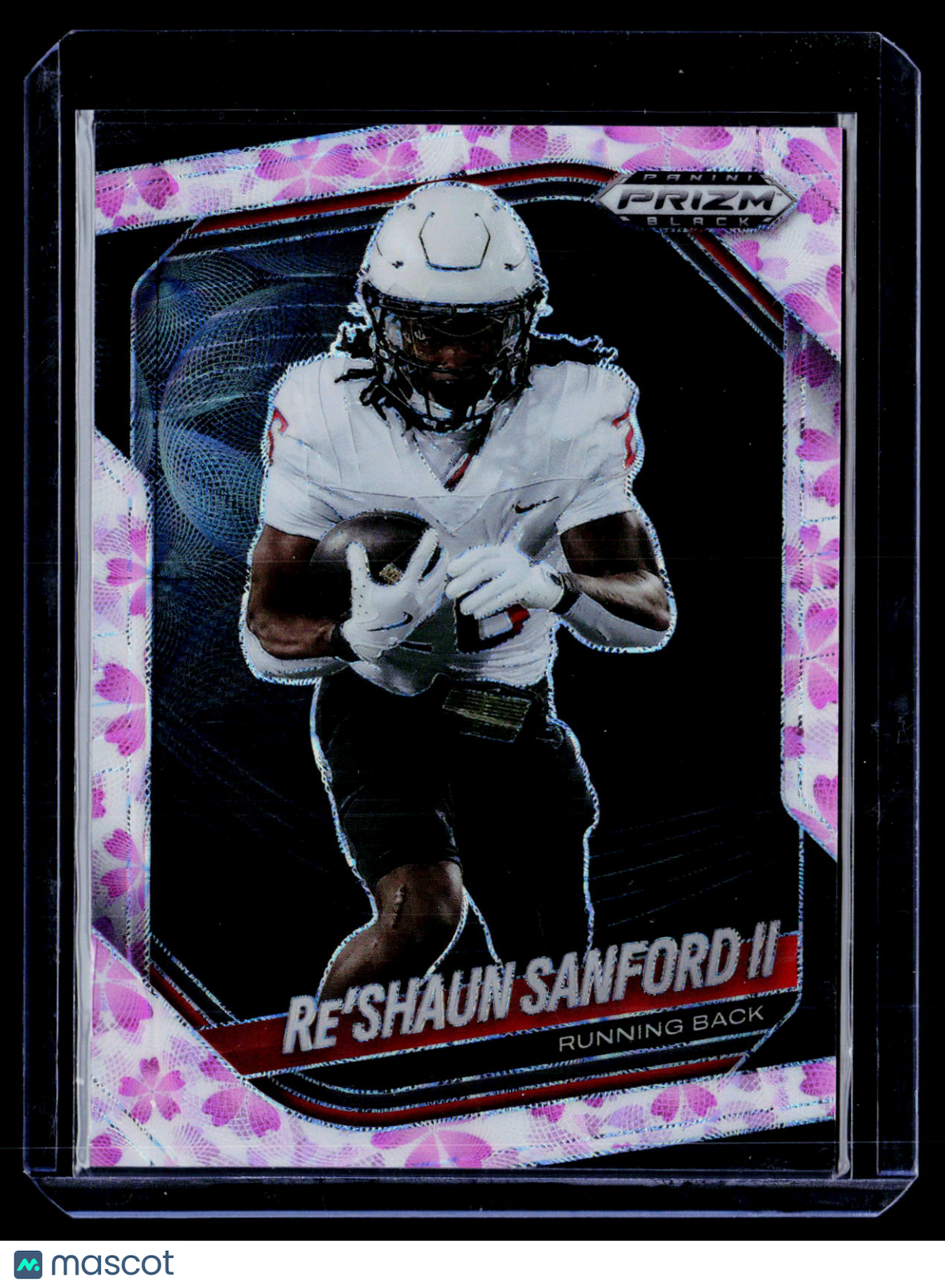 2025 Prizm Black Re'Shaun Sanford II Cherry Blossom 3/20