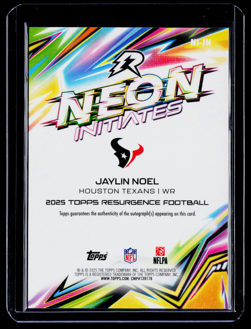 2025 Resurgence Jaylin Noel Rookie Neon Initiates Auto RC