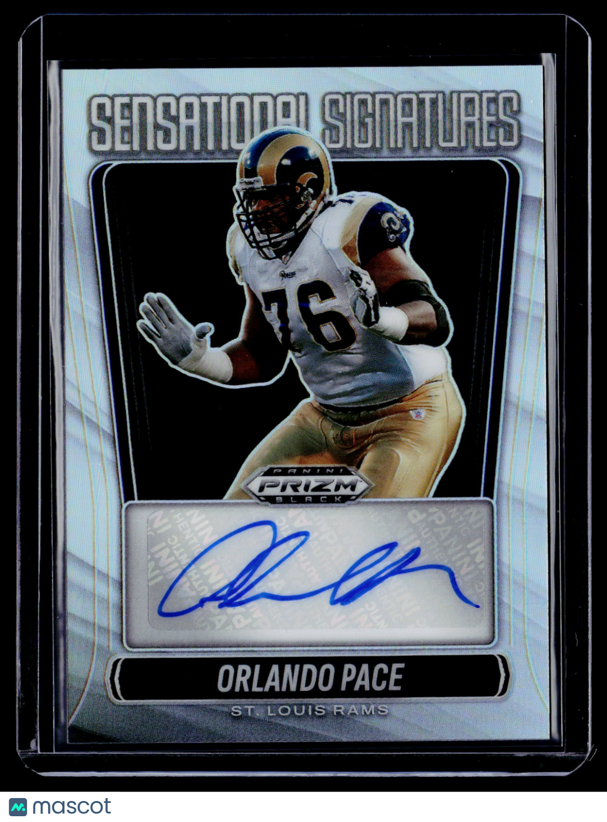 2025 Prizm Black Orlando Pace Sensational Signatures Auto