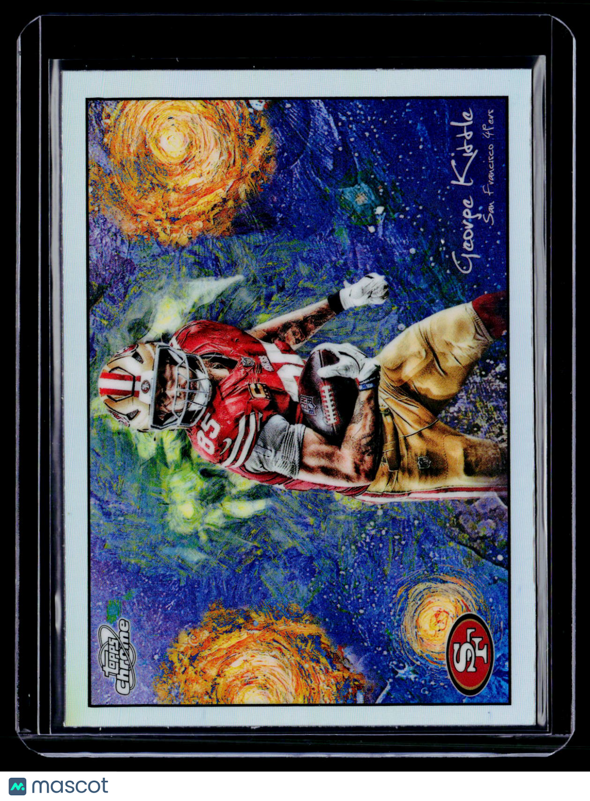 2025 Topps Chrome Cosmic George Kittle Stars in the Night A