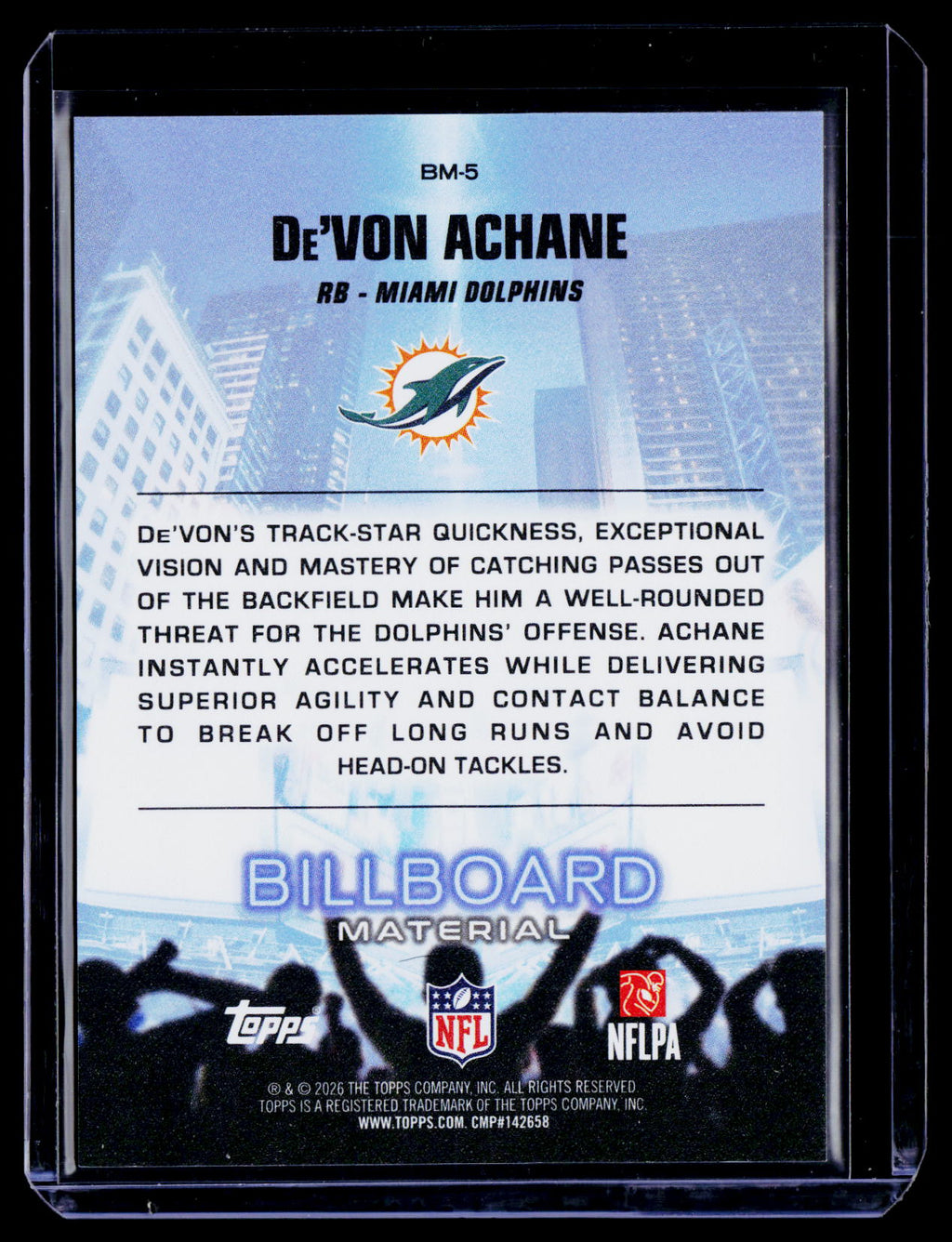2026 Flagship De'Von Achane Billboard Material