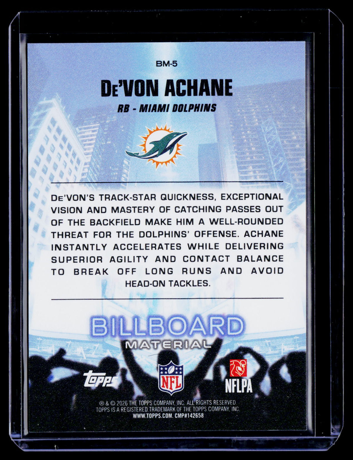 2026 Flagship De'Von Achane Billboard Material