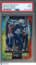 2016 Panini Select Derrick Henry Rookie Rie Dye 5/25 PSA 9 RC