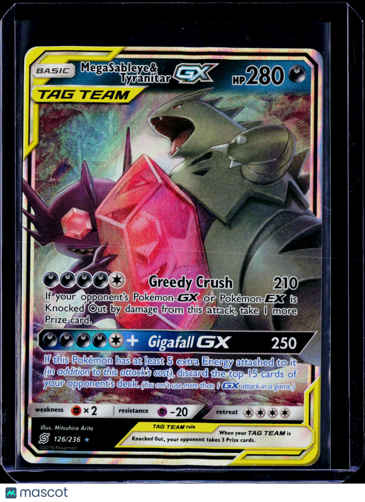 Mega Sableye & Tyranitar GX Unified Minds