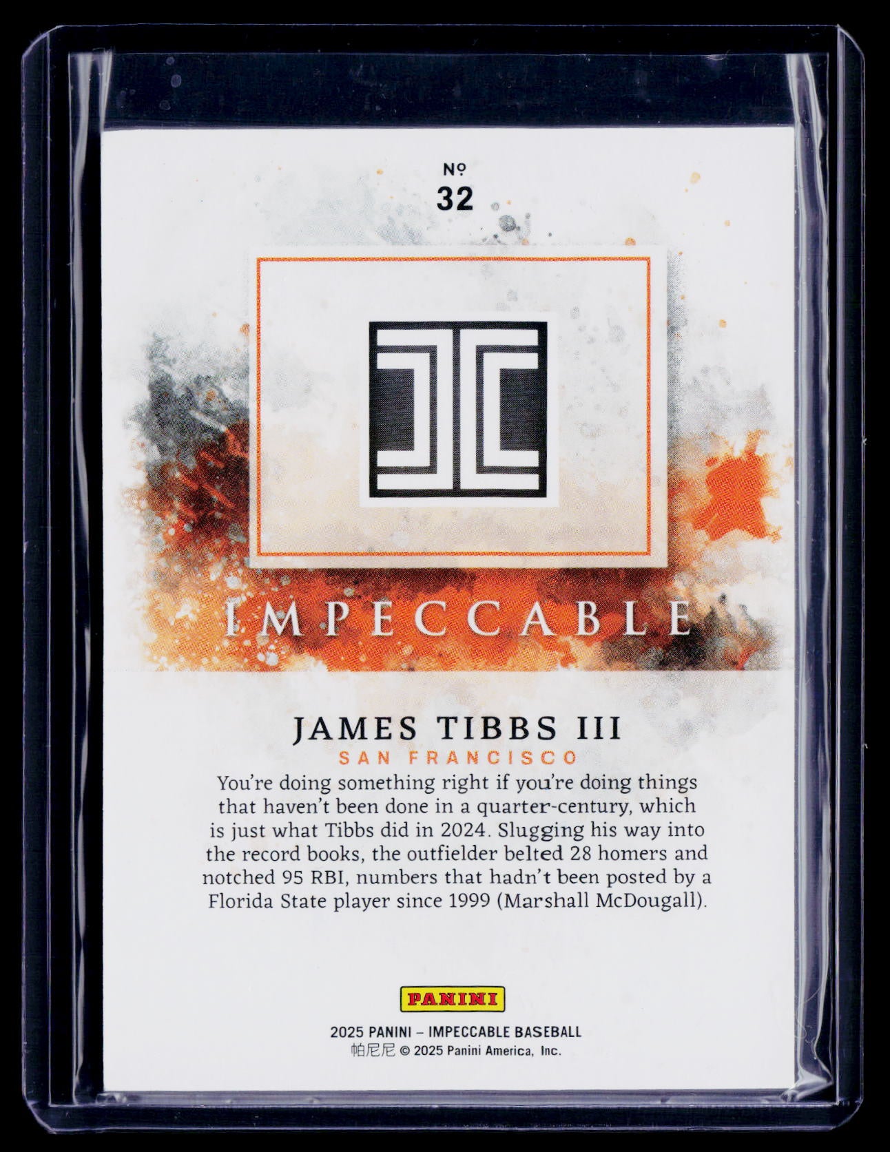 2025 Impeccable James Tibbs III 22/99