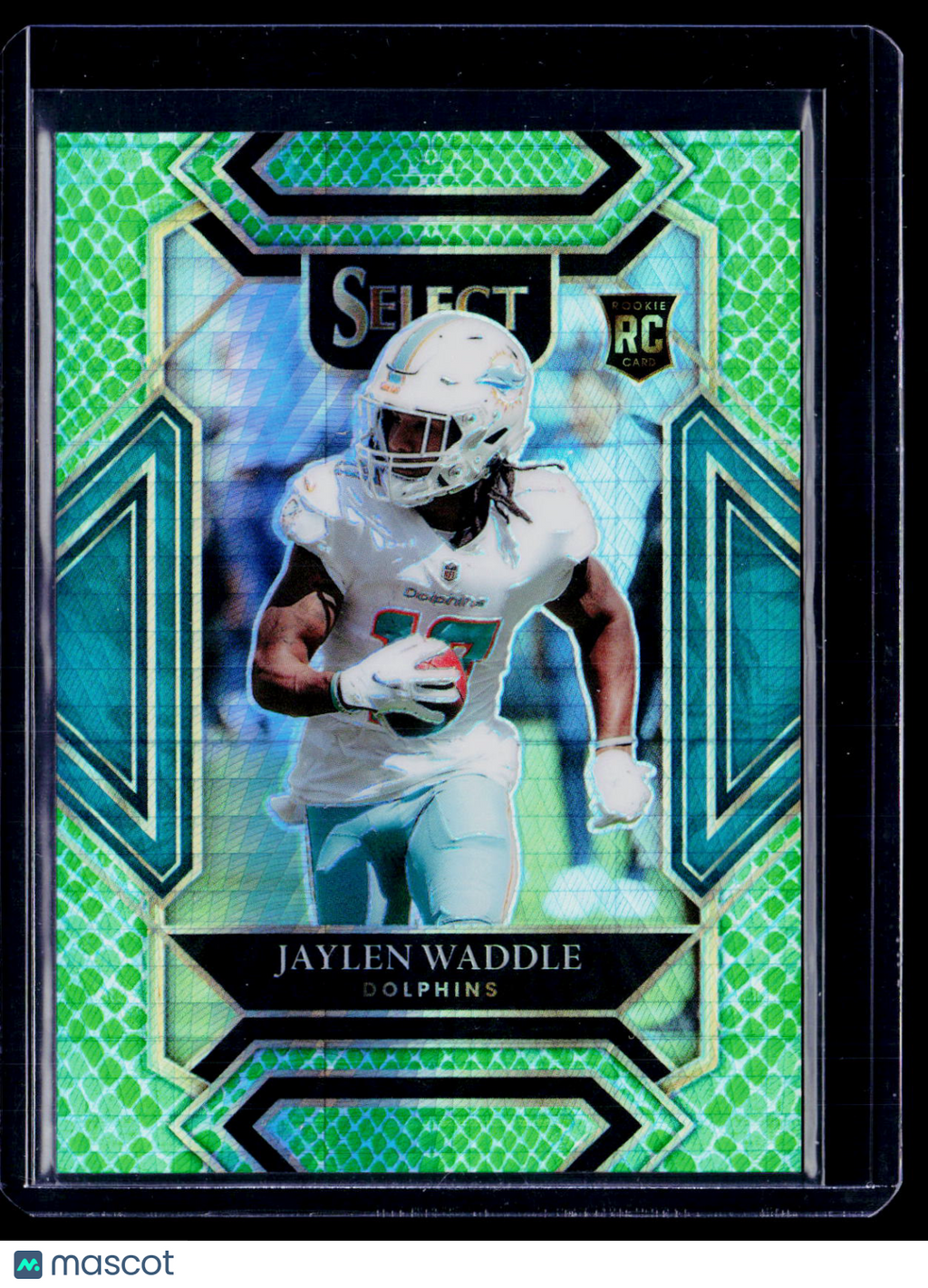 2021 Select Jaylen Waddle Rookie Dragon Scale Club Level 51/89 RC