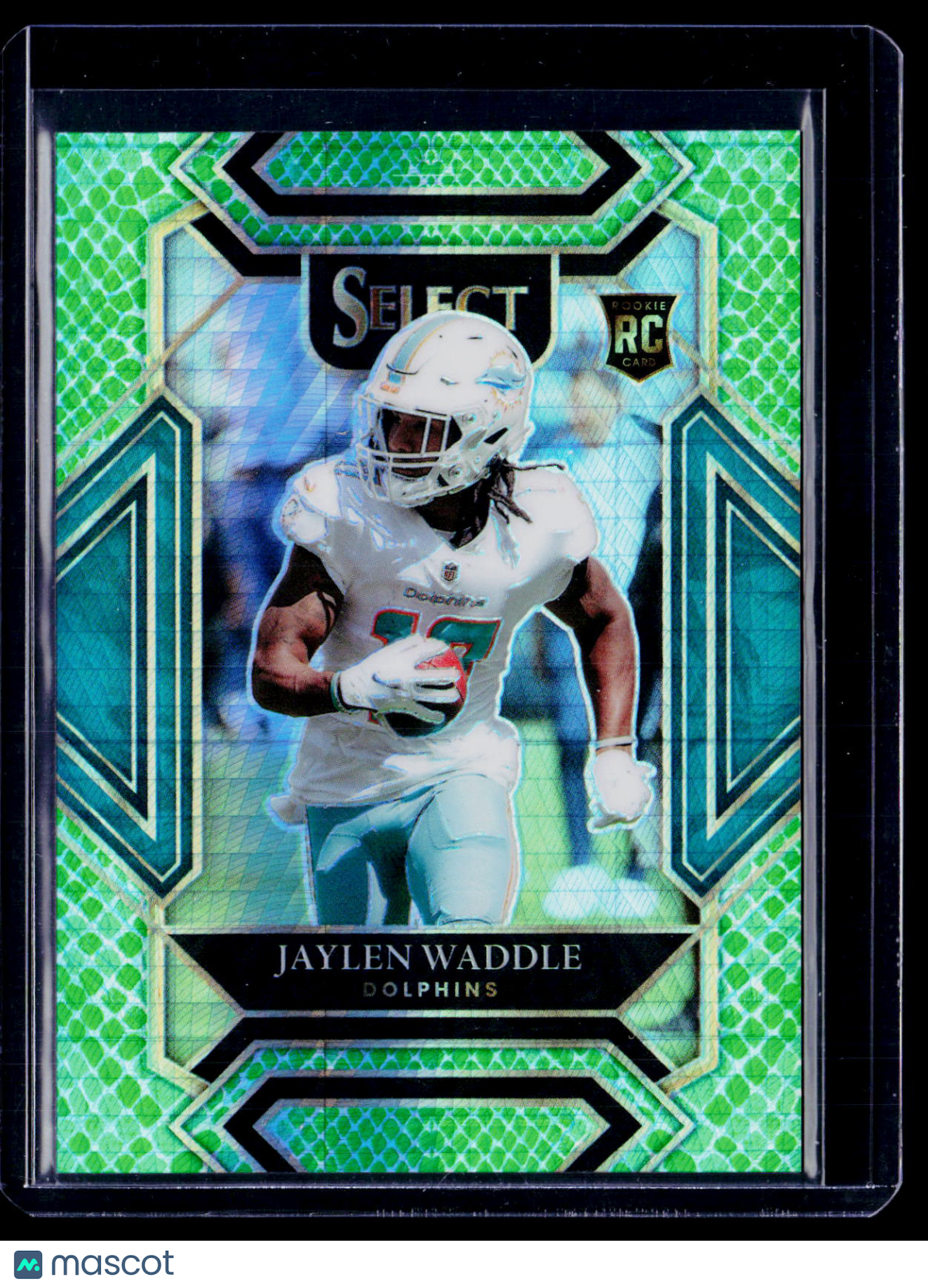 2021 Select Jaylen Waddle Rookie Dragon Scale Club Level 51/89 RC