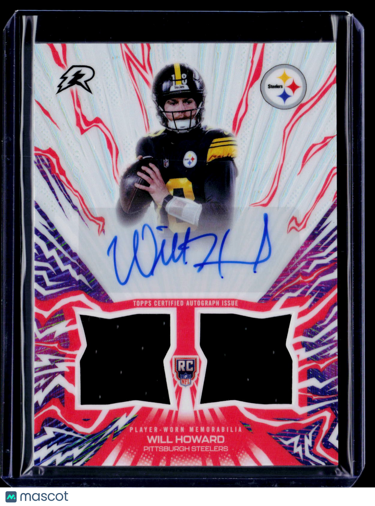 2025 Topps Resurgence Will Howard Rookie Patch Auto RPA RC A