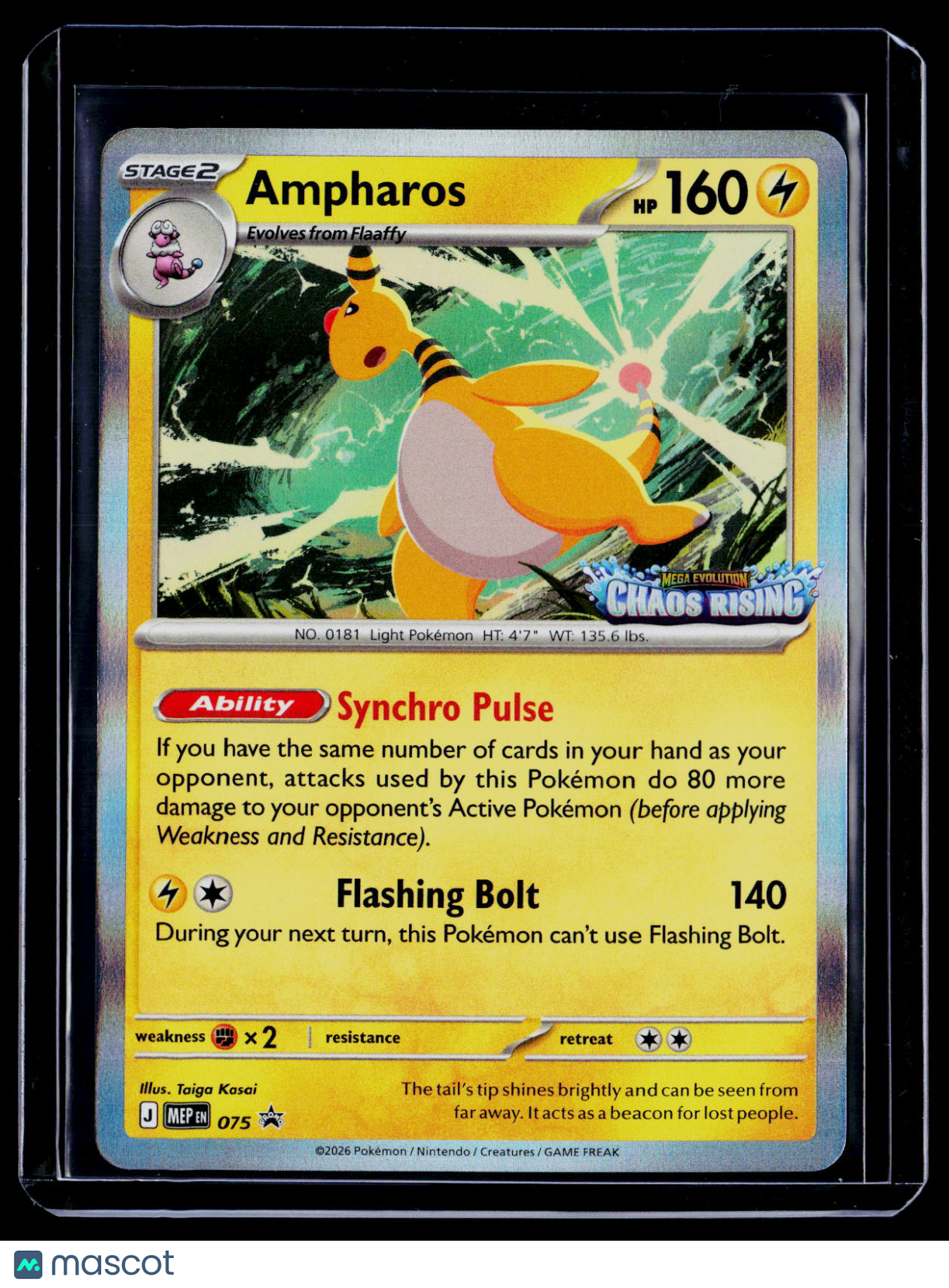 Pokemon Ampharos Chaos Rising 075 Promo
