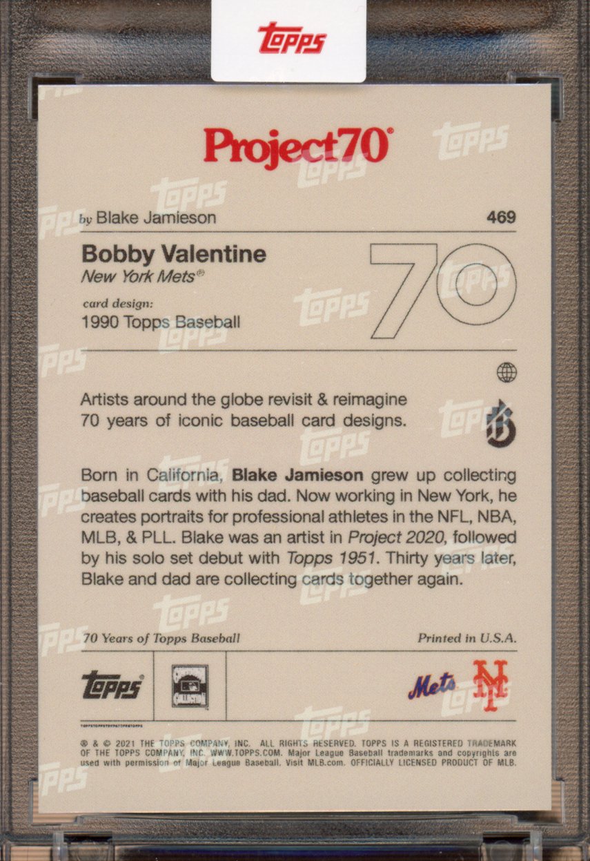 2021 Topps Project 70 Bobby Valentine Blake Jamieson 469