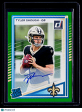 2025 Donruss Tyler Shough Rookie Green Auto RC