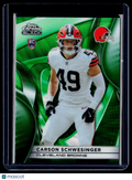 2025 Topps Chrome Black Carson Schwesinger Rookie Green Wave 19/99 RC