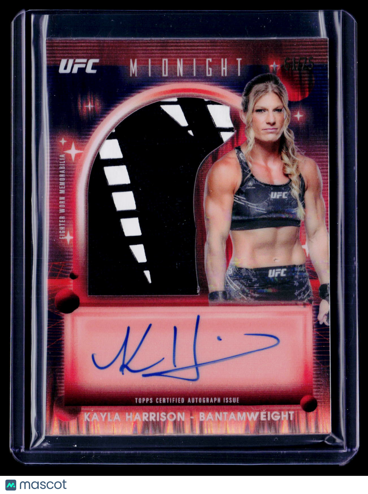 2025 Topps Midnight Kayla Harrison Patch Auto 61/75