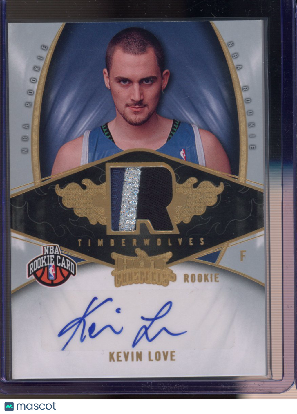 2008 Fleer Kevin Love Hot Prospects Rookie Patch Auto RC 02/199