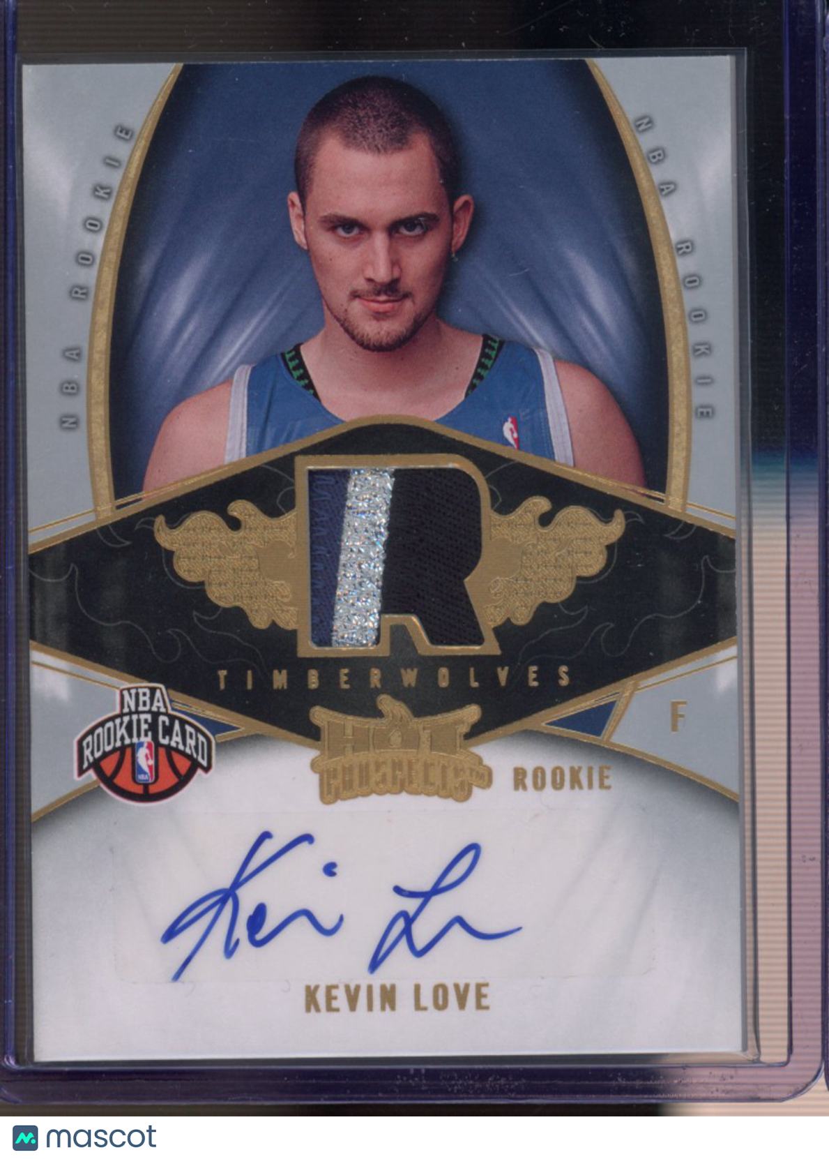 2008 Fleer Kevin Love Hot Prospects Rookie Patch Auto RC 02/199