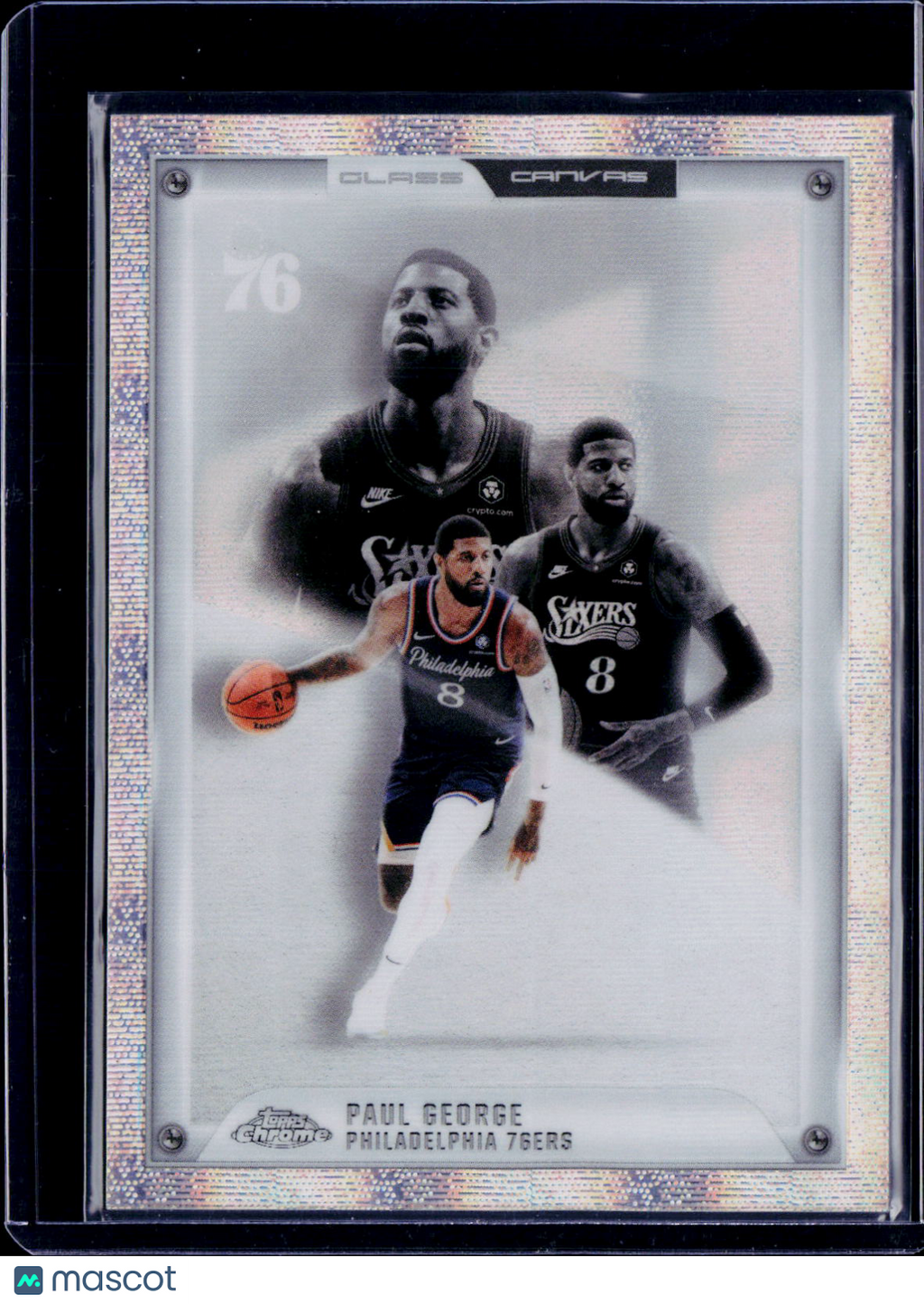 2025-26 Topps Chrome Update Paul George Glass Canvas